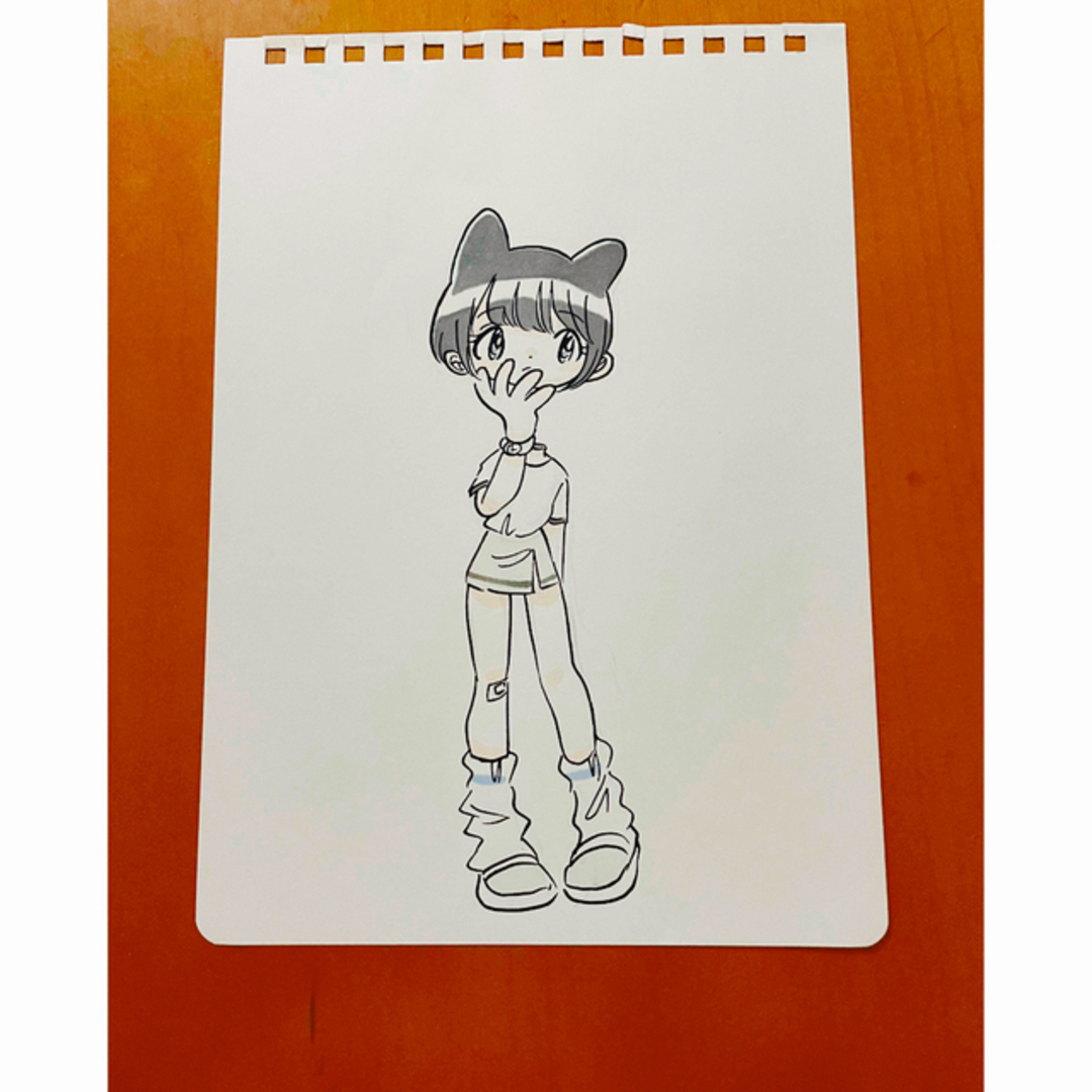 田中かえ 原画 サイン入り 額装済 イラストレーター ステッカー付き 節約