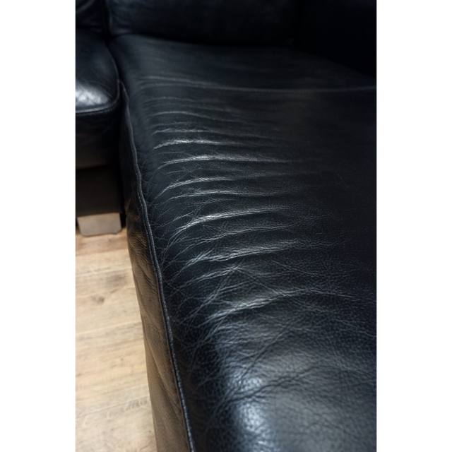 大塚家具 - 首都圏送¥0〜大塚家具40万本革コーナーカウチソファー黒