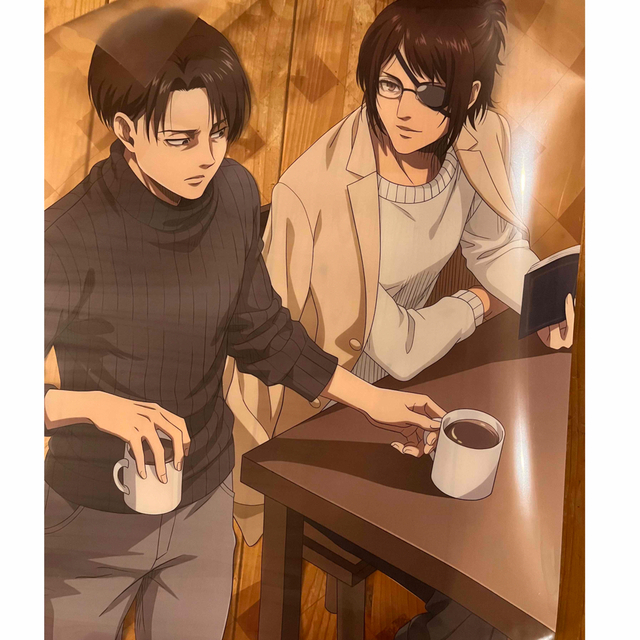 進撃の巨人 クリアポスター リヴァイ ハンジの通販 by よっしー's shop