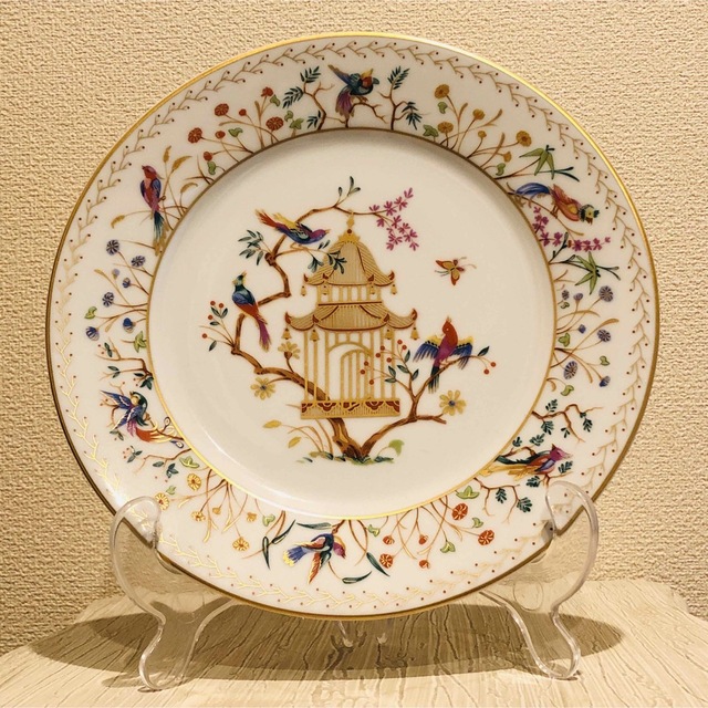 ティファニー オーデュボン リモージュ フランス ☆シノワズリ 花鳥 絵