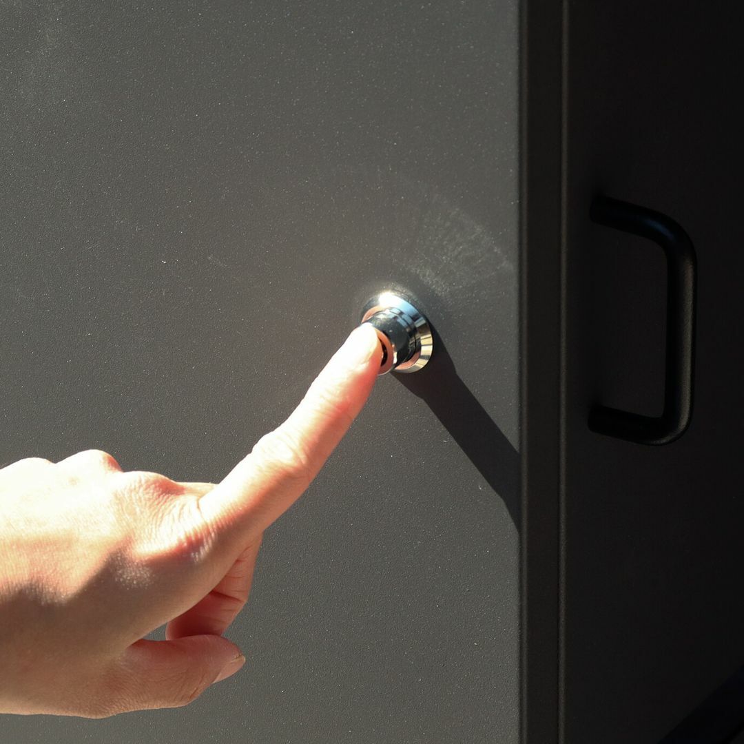 MJ PT GEL 宅配ボックス グレー プッシュ錠 プッシュ式の通販 by