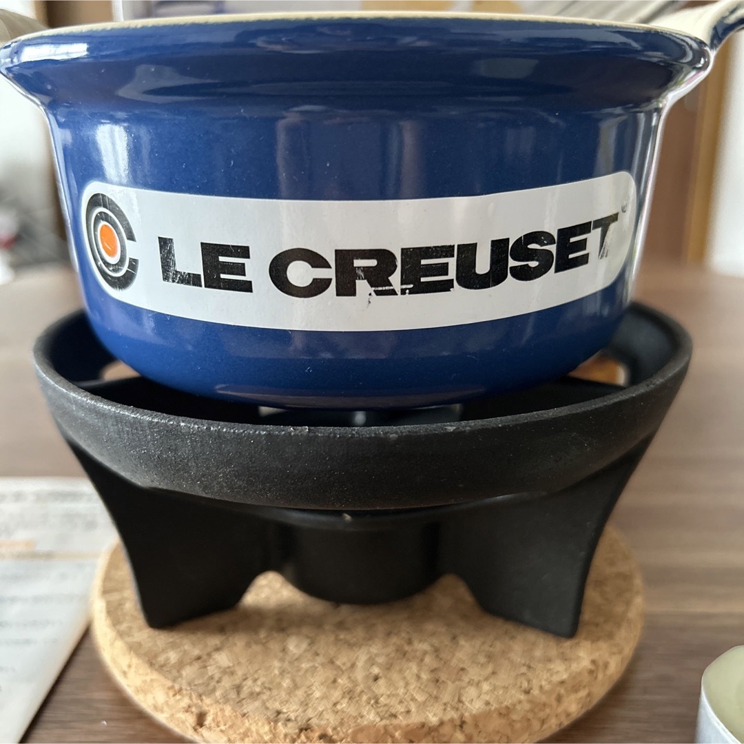 LE CREUSET - ルクルーゼ フォンデュ鍋 セット コバルトブルーの通販