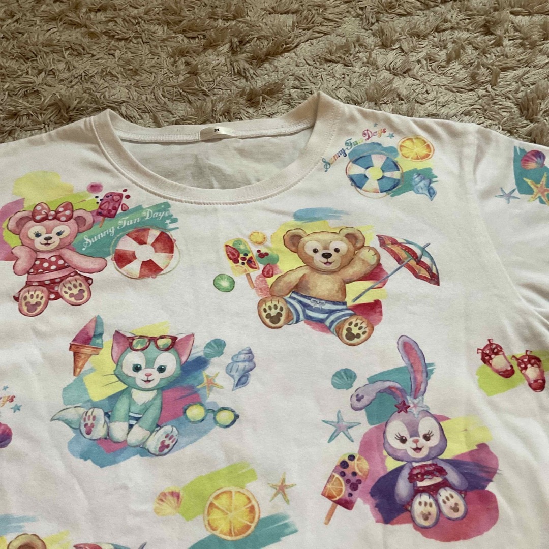 Disney - ディズニー公式 ダッフィーフレンズ サニーファン Tシャツ M