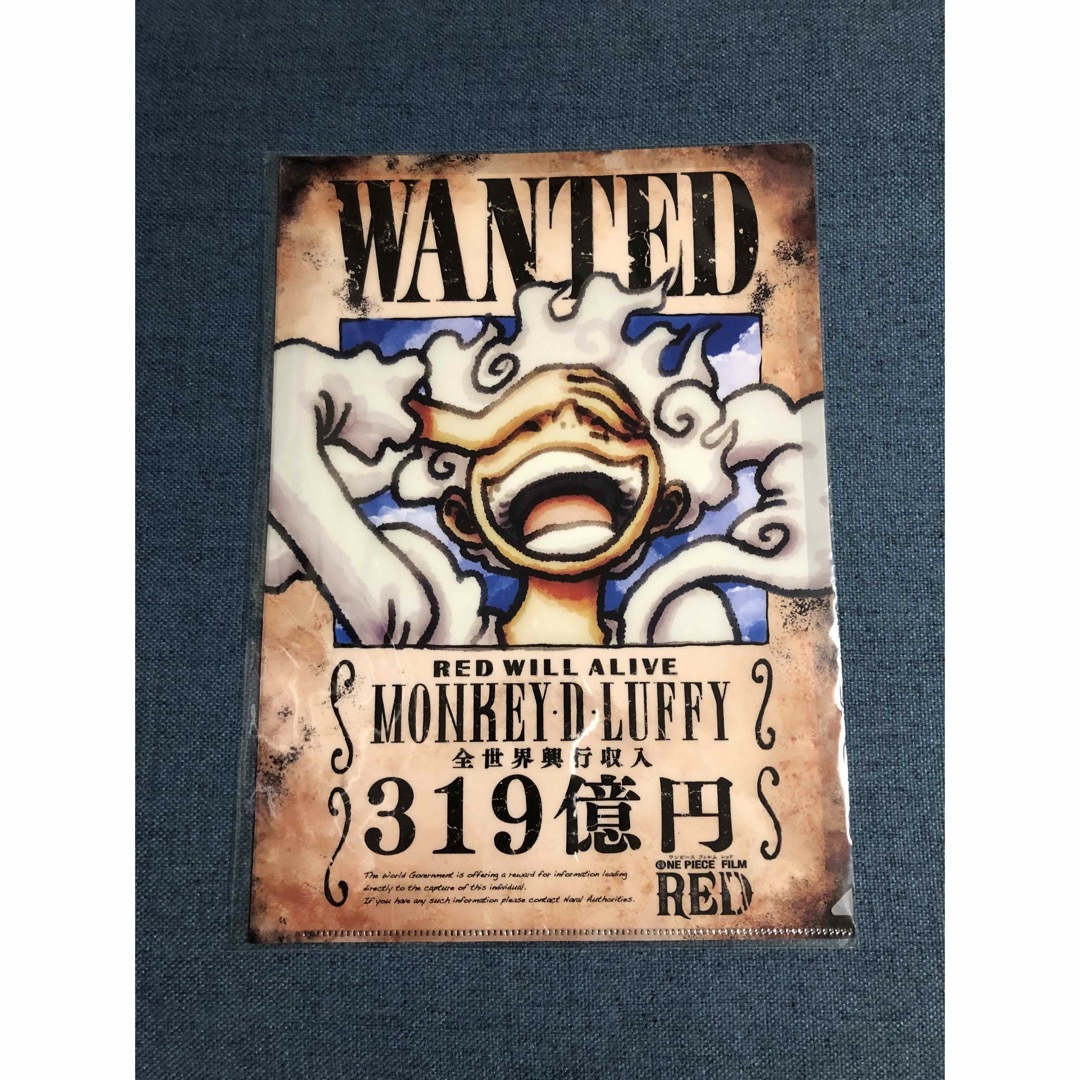 ONE PIECE - ワンピース フィルム レッド 記念手配書クリアファイル