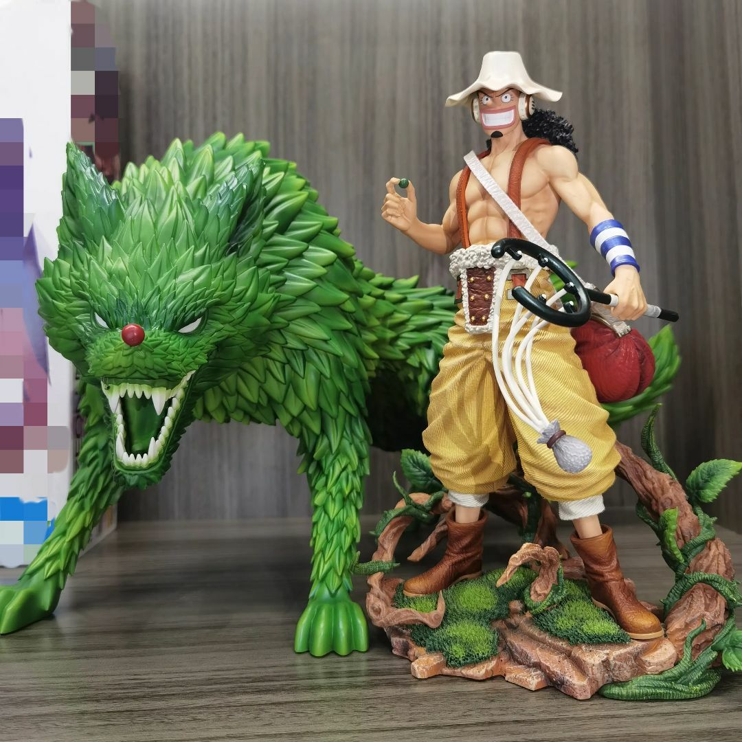 ワンピース ウソップ 衝撃狼草 セット ガレージキット フィギュアの