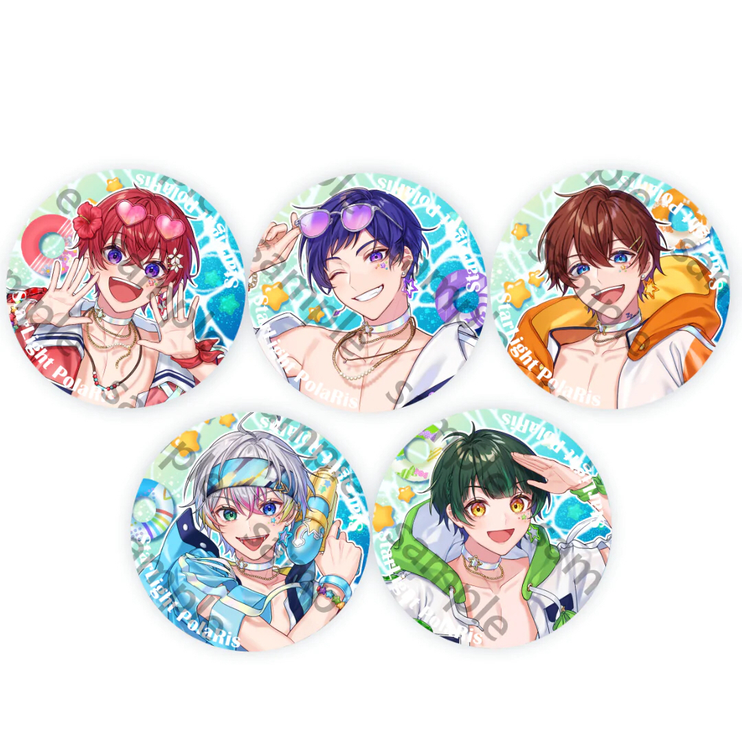 新品☆すたぽら【Relu】JUMP！JUMP！サマータイム！☆缶バッジ☆2