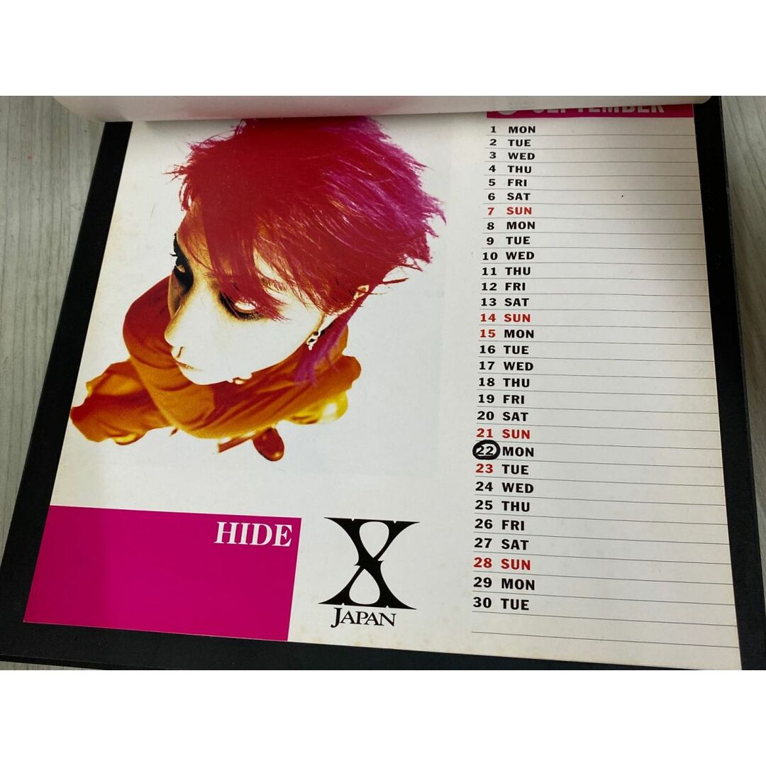 3-◇ 卓上カレンダー X JAPAN CALENDAR 1997 hide Yoshiki Toshi HEATH