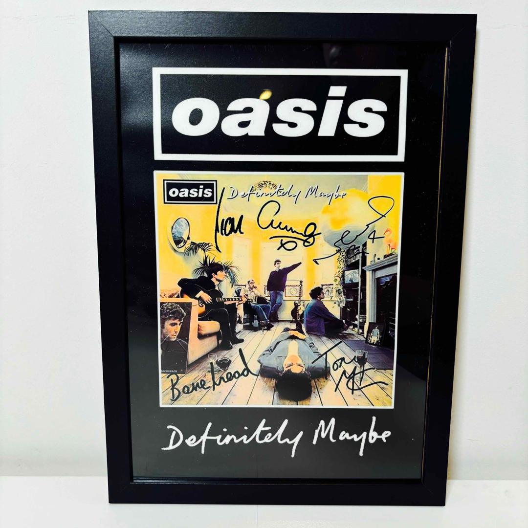 黒額付きポスター】oasis オアシス②（新品)の通販 by ひふみRecords