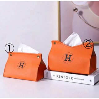 HERMES - ティッシュカバー Hロゴ レザー素材の通販 by y☻'s shop