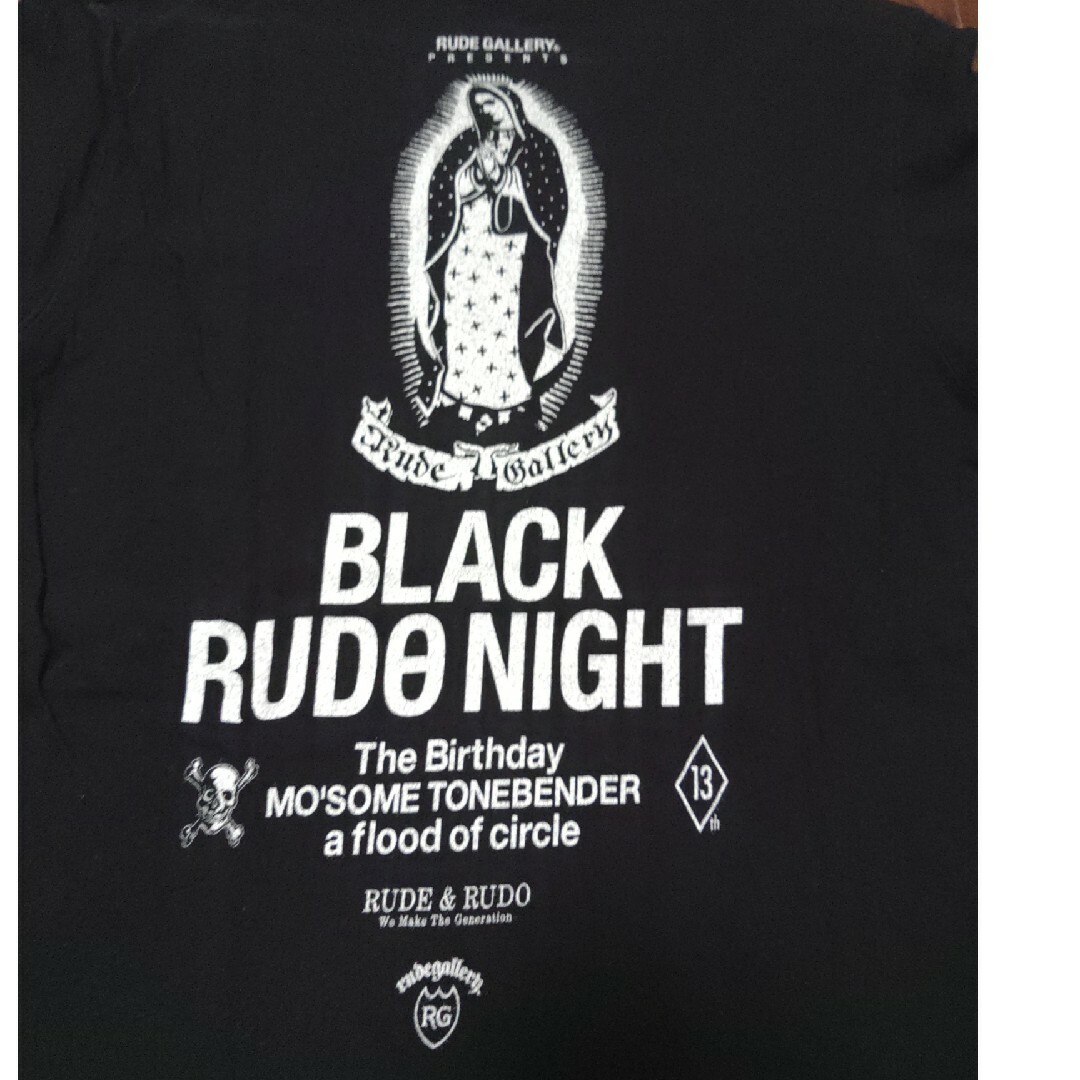 RUDE GALLERY - rude gallery black rude night Tシャツ XSの通販 by