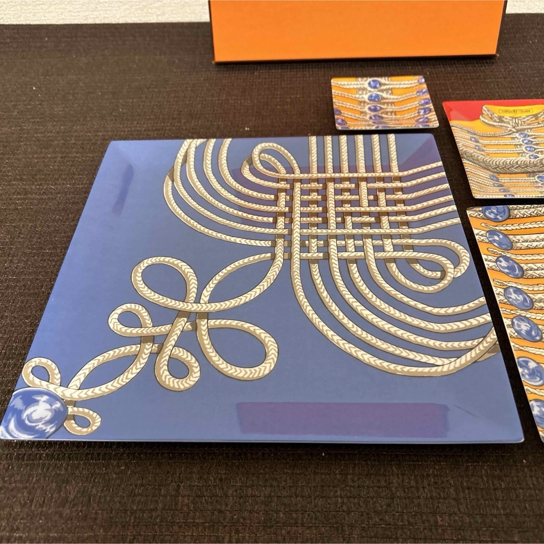 エルメスブランデンブルクスクエアプレートデザートプレートプチトレイ