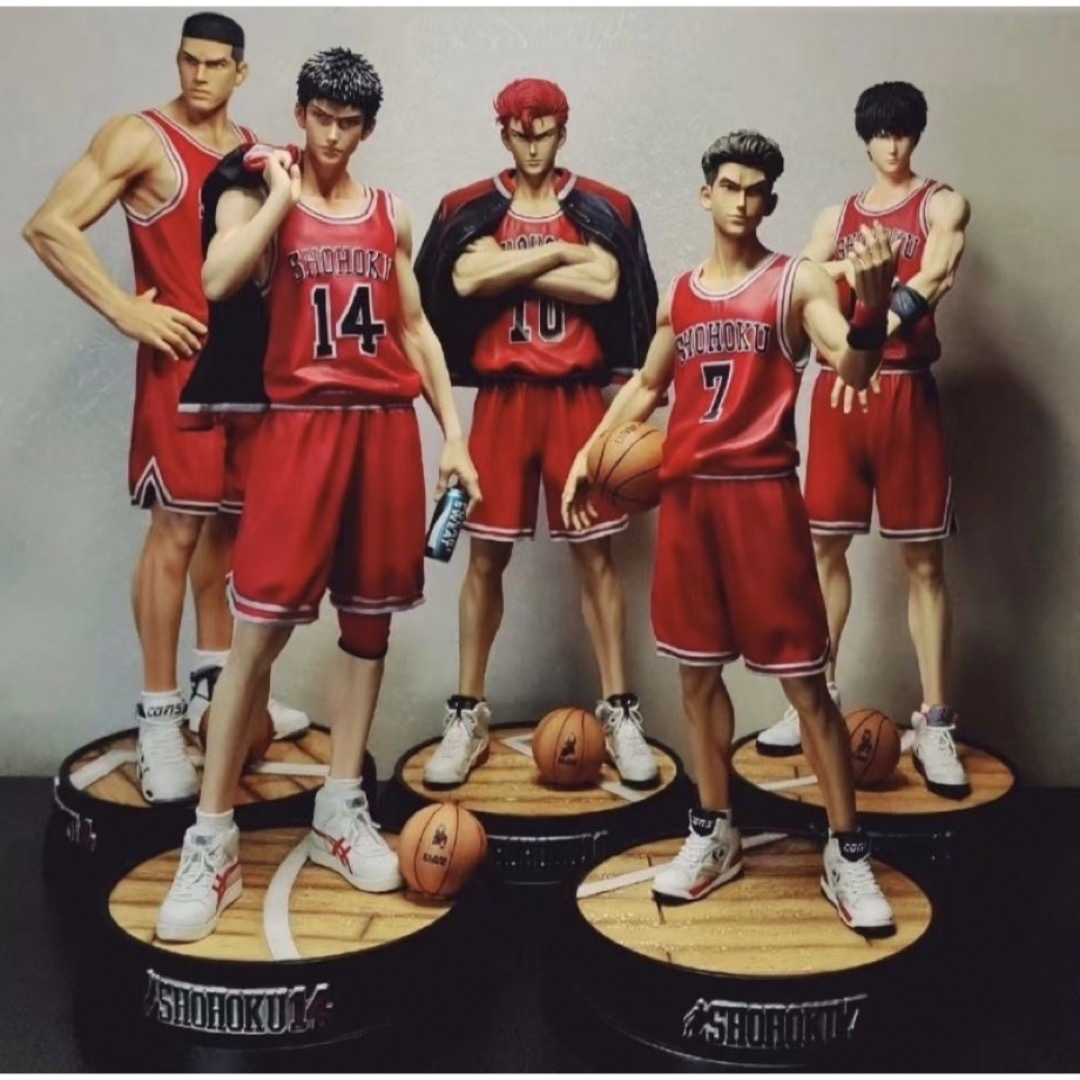 桜木花道 5人 slam dunkスラムダンクフィギュアPVC製品の通販 by 直接