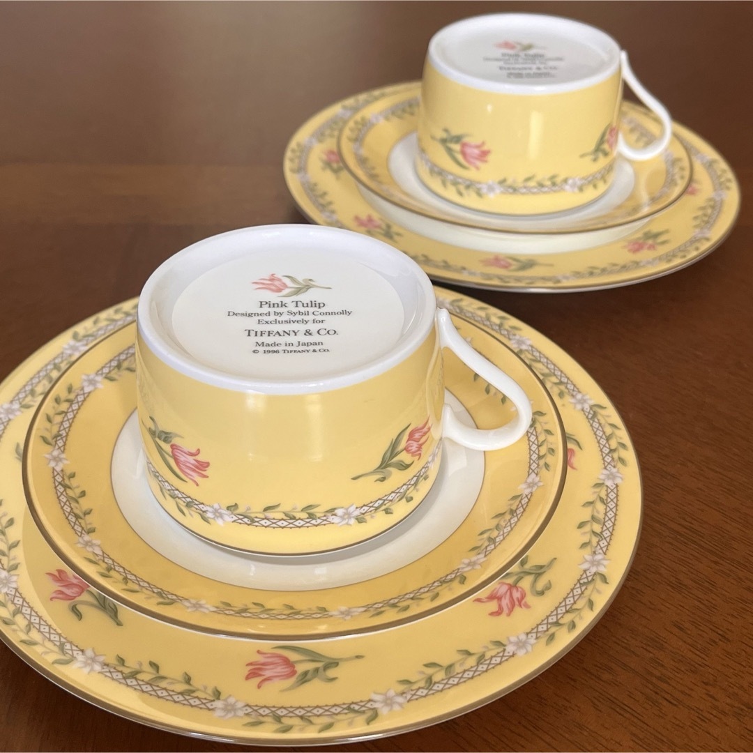 Tiffany & Co. - 【美品】ティファニー☆ピンクチューリップ☆トリオ