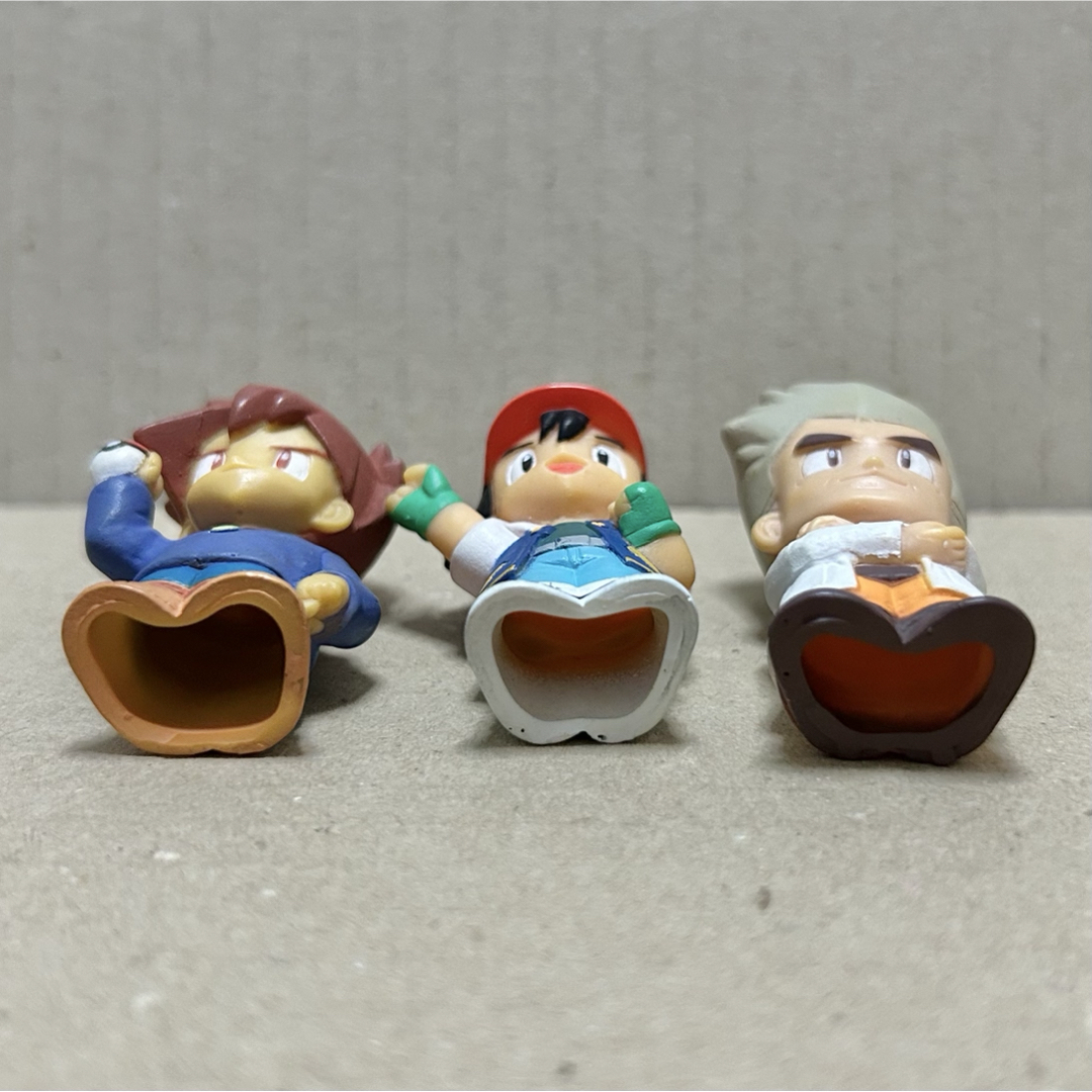 ポケモンキッズ サトシ シゲル オーキド博士 指人形 初期の通販 by