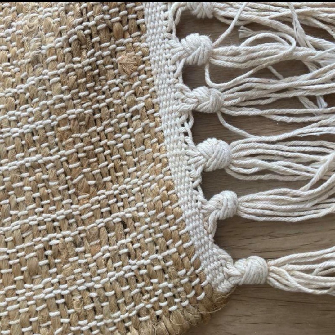 ZARA HOME - ZARA HOME ラグ ジュート 麻 花 フラワーの通販 by Anzu's