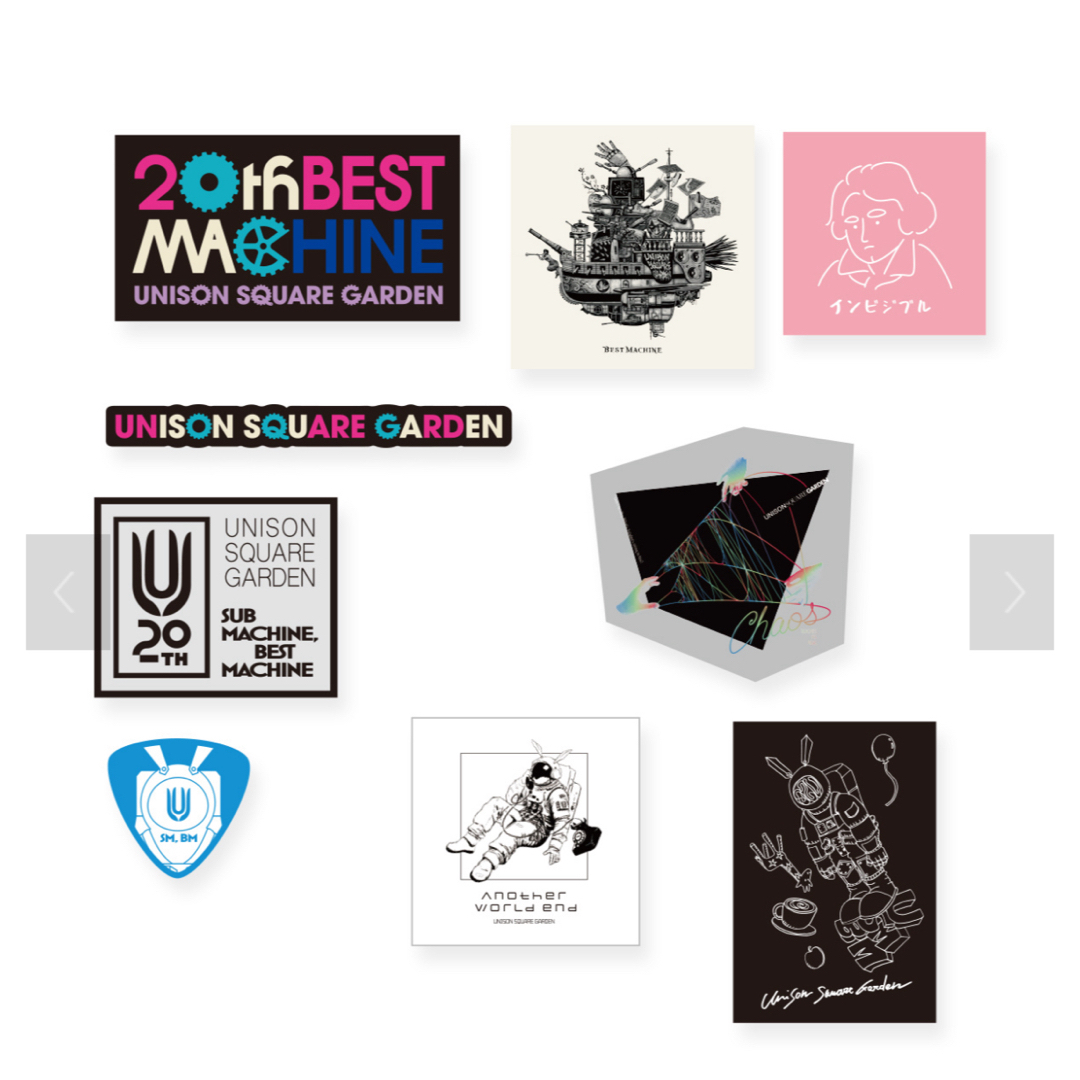 ☆新品☆UNISONSQUAREGARDEN☆ステッカーセットの通販 by ワクワクs
