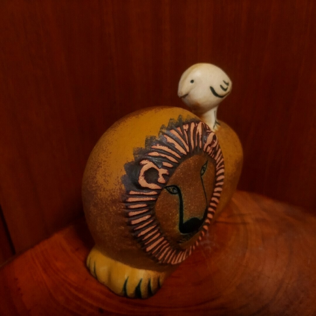 Lisa Larson - リサ・ラーソン ライオンウィズバード 北欧 美品の通販