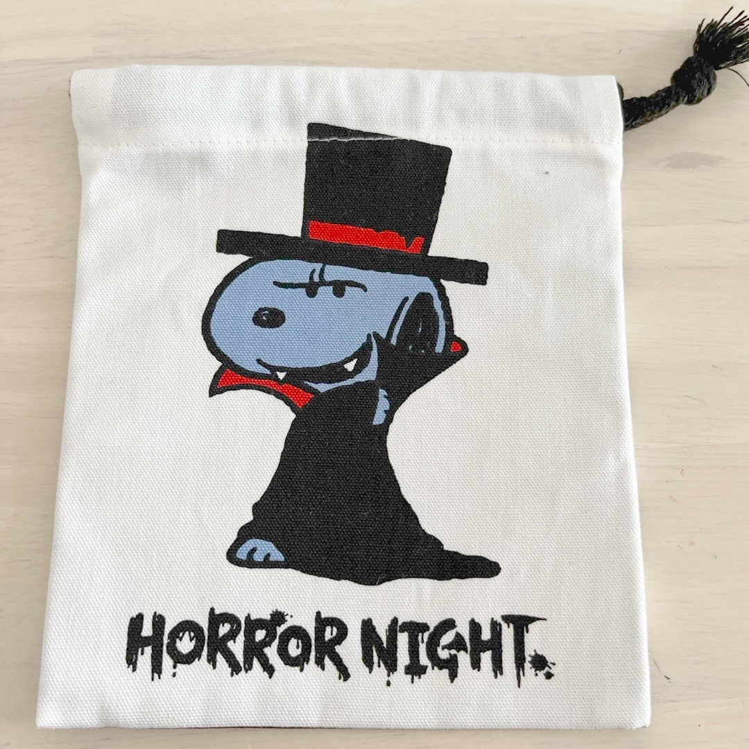 SNOOPY - 未使用 USJ ホラーナイトスヌーピー巾着の通販 by みーた's