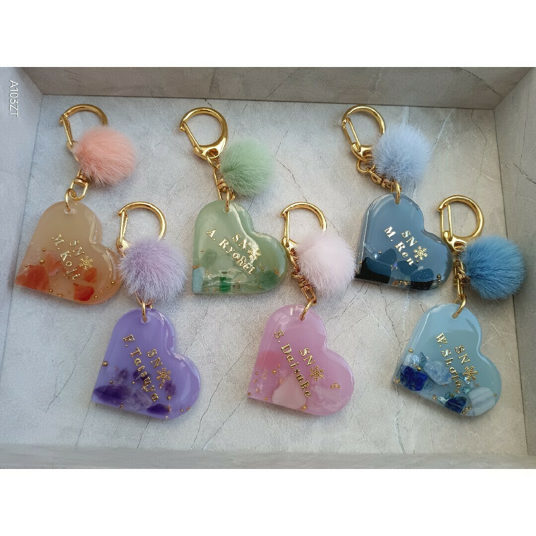 SnowMan 阿部亮平 レジン 推し活 天然石 名入れの通販 by I.D handmade