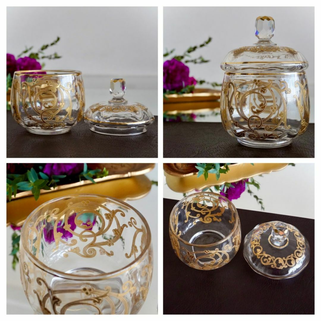 Baccarat - 希少☆24金彩☆美品オールドサンルイ☆クリュニー☆ボンボ