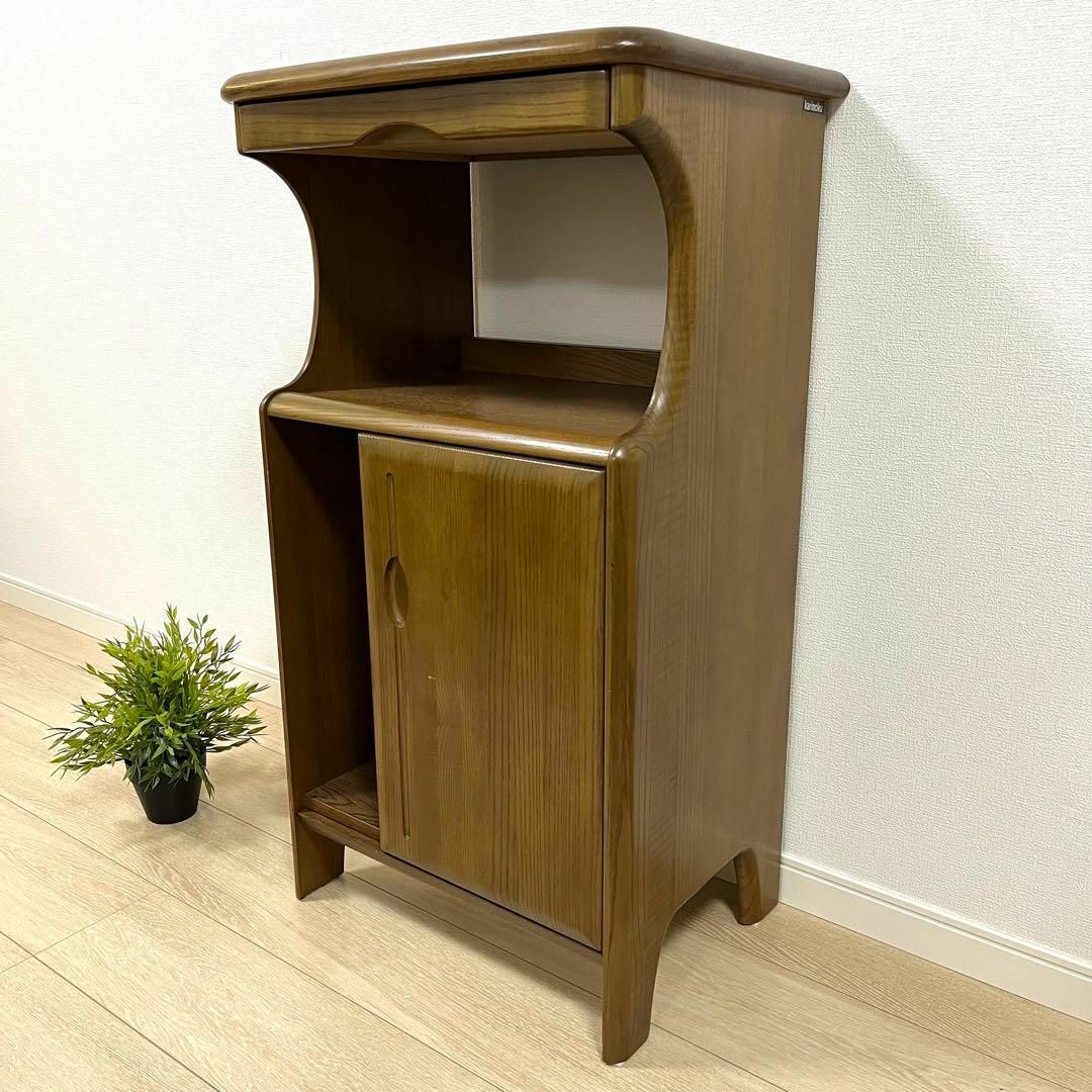 karimoku カリモク電話台 FAX台サイドテーブル花台チェスト