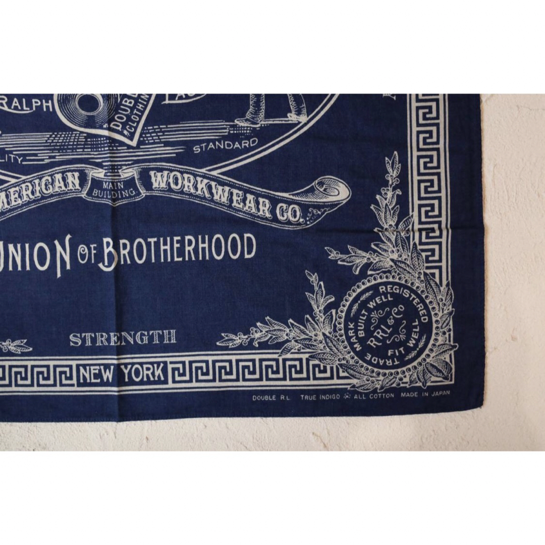 RRL - 新品*RRL*ロゴ コットン バンダナ * ダブルアールエルの通販 by