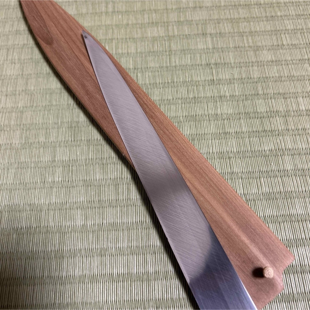 正本 本焼 てっさ ふぐ引き 9寸 美品 鞘付き 正本 本焼 てっさ ふぐ