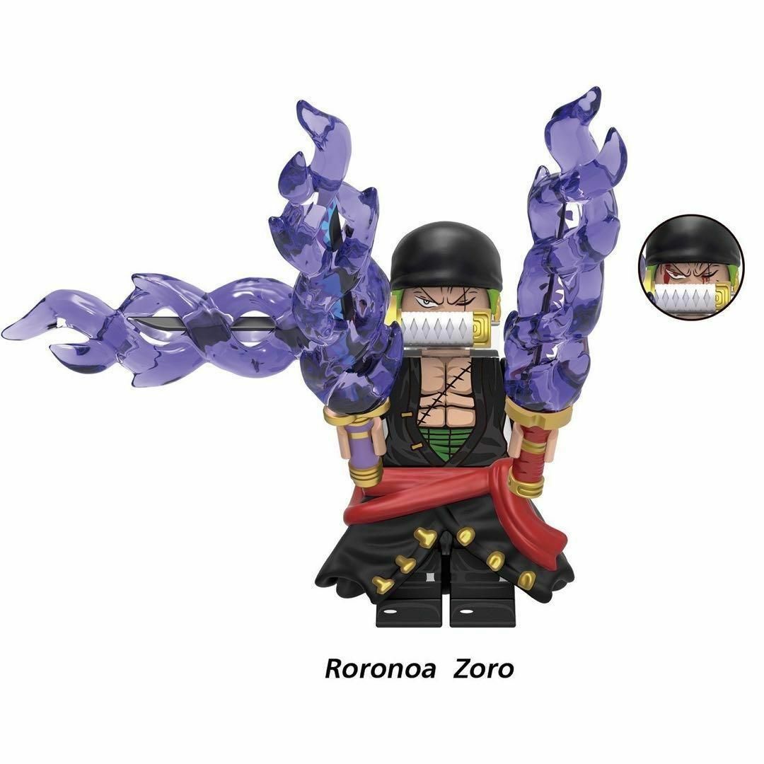 人気商品 レゴ互換 ワンピース キャラクター 8体セット ミニフィグの
