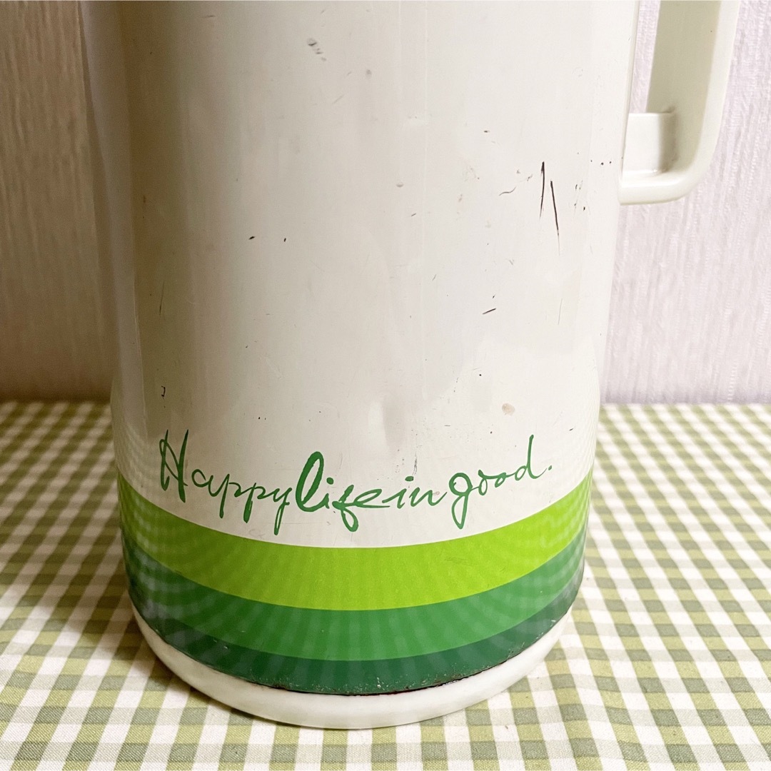 TIGER - 昭和レトロポップ タイガー魔法瓶 ポット ピンクとグリーン