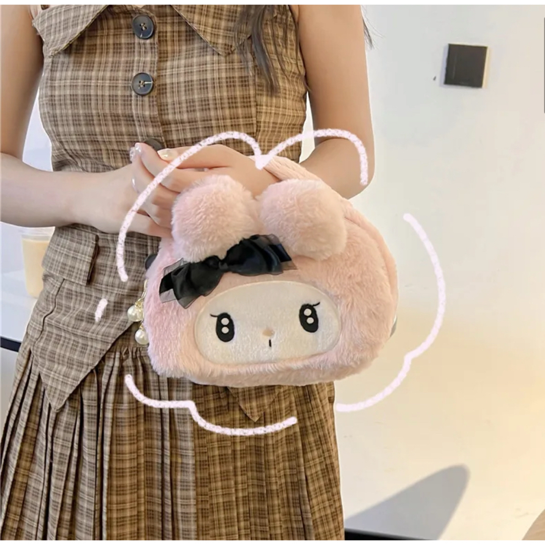 マイメロ バニティポーチ 真夜中のメロクロ マイメロディ ポーチ