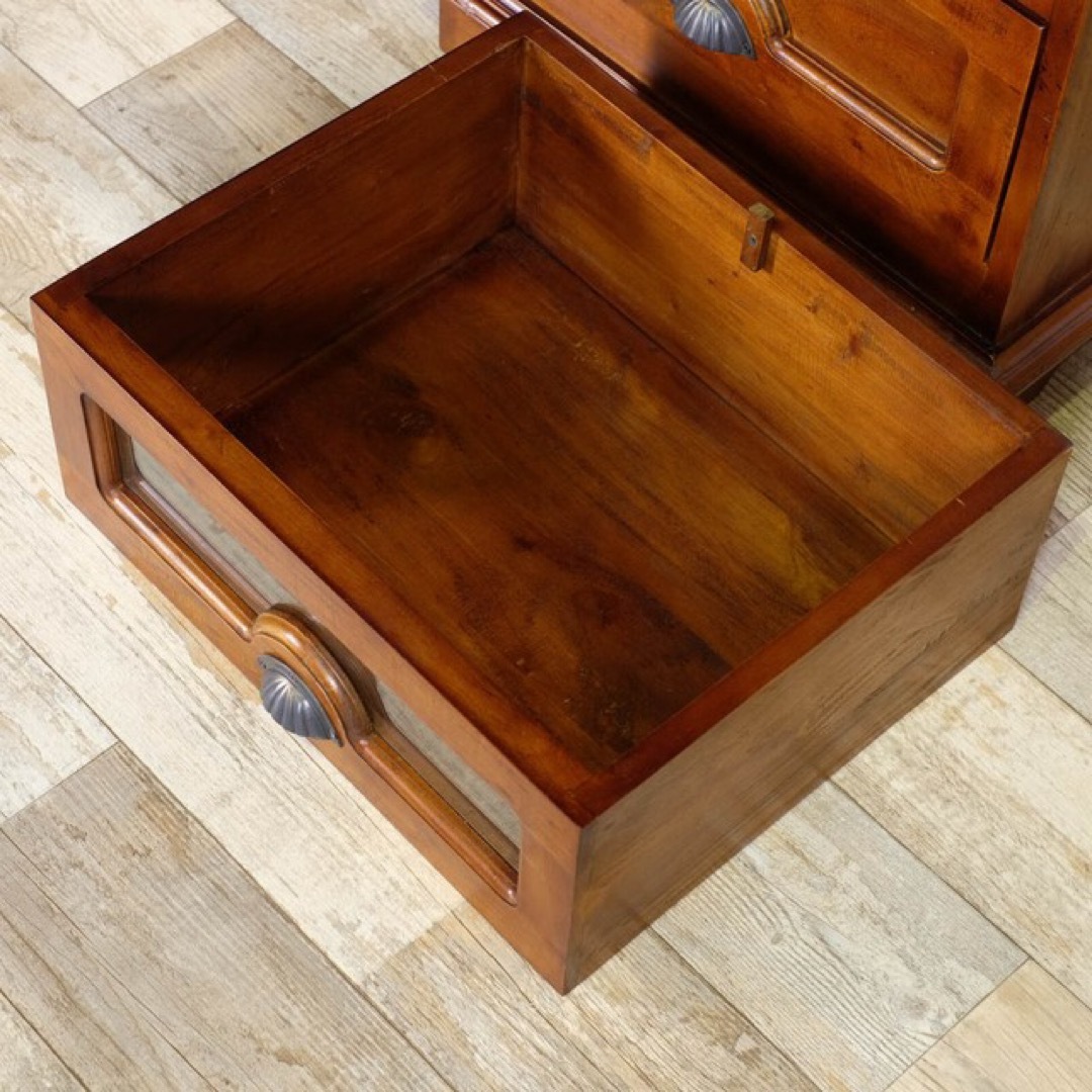 A 新品 アジアン チェスト マホガニー コロニアル カントリー 収納