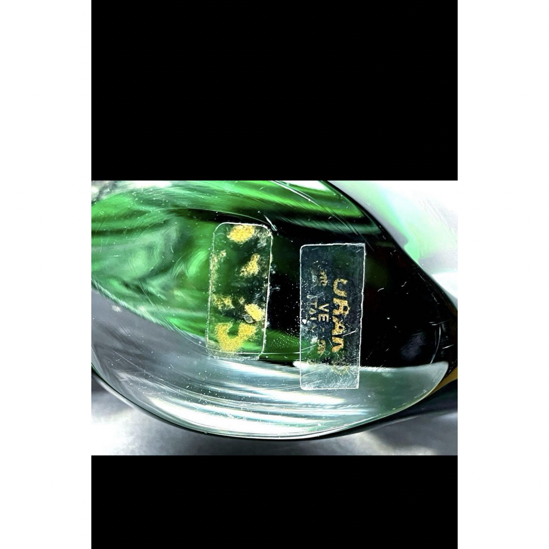 MURANOムラーノガラス イタリア製 ラージ 大型ヨット クリアグリーンの