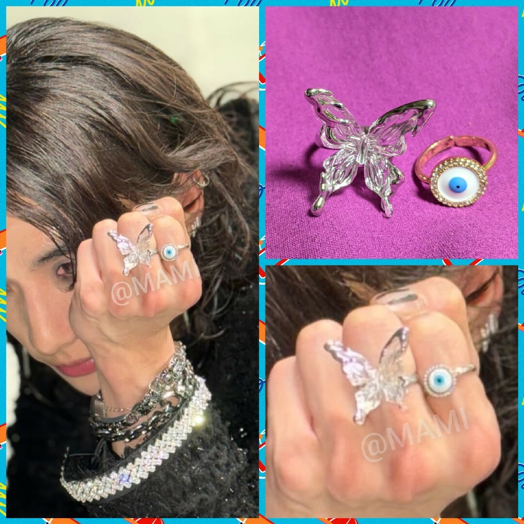 Stray Kids - ♥straykids ヒョンジン リング 指輪 / 蝶々＆eye