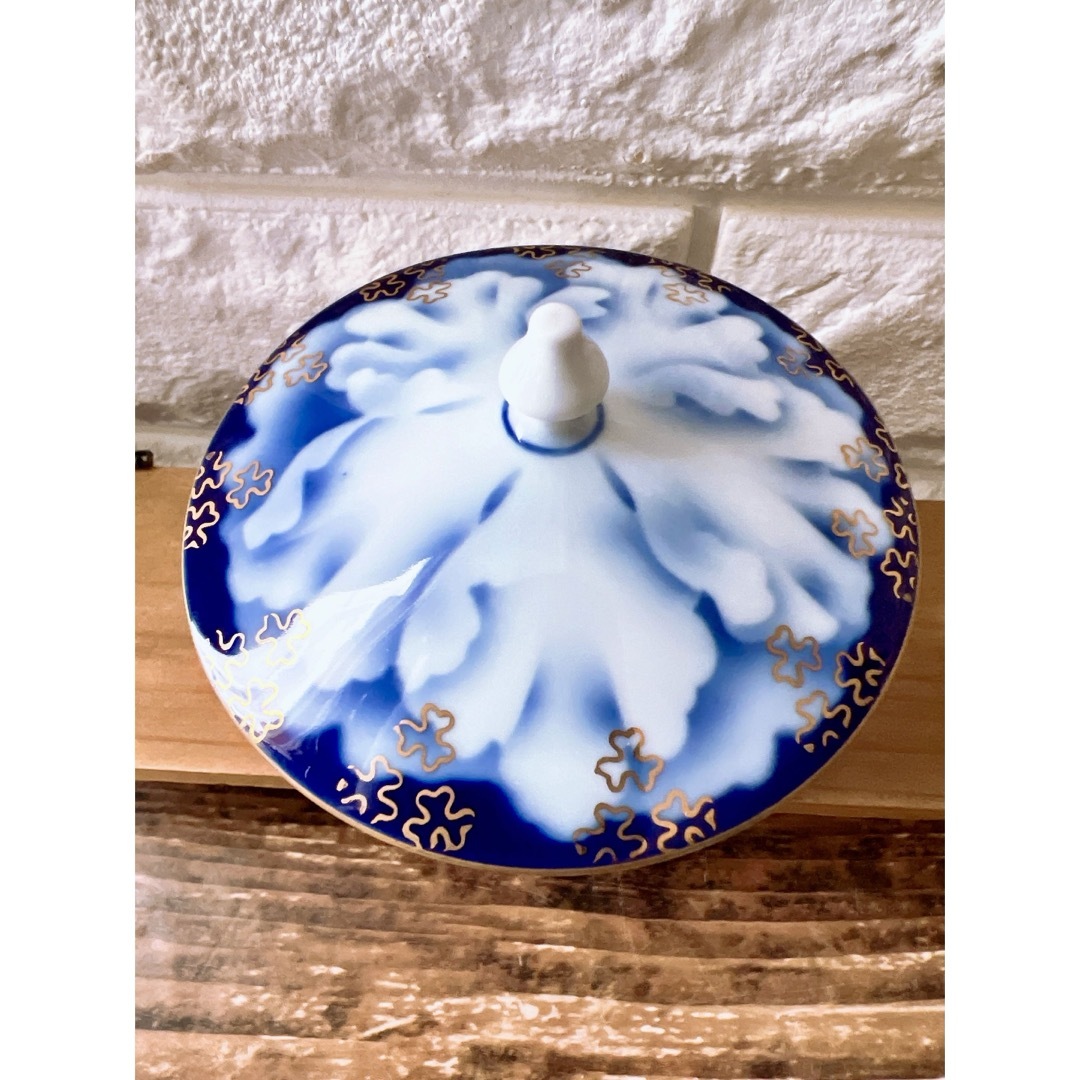 深川製磁 - 【深川製磁】 宮内庁御用達 牡丹金ミル 蓋付 湯呑茶碗 5客