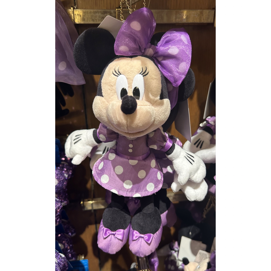 Disney - ミニーの日 ぬいぐるみチャーム 紫 ディズニー 正規品の通販