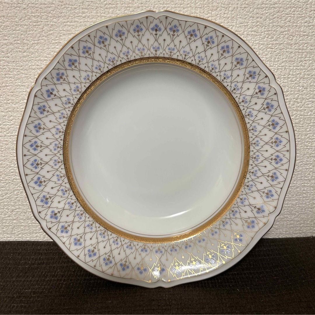 大倉陶園 スイートメモリー スーププレート ディナープレート 金彩金蝕