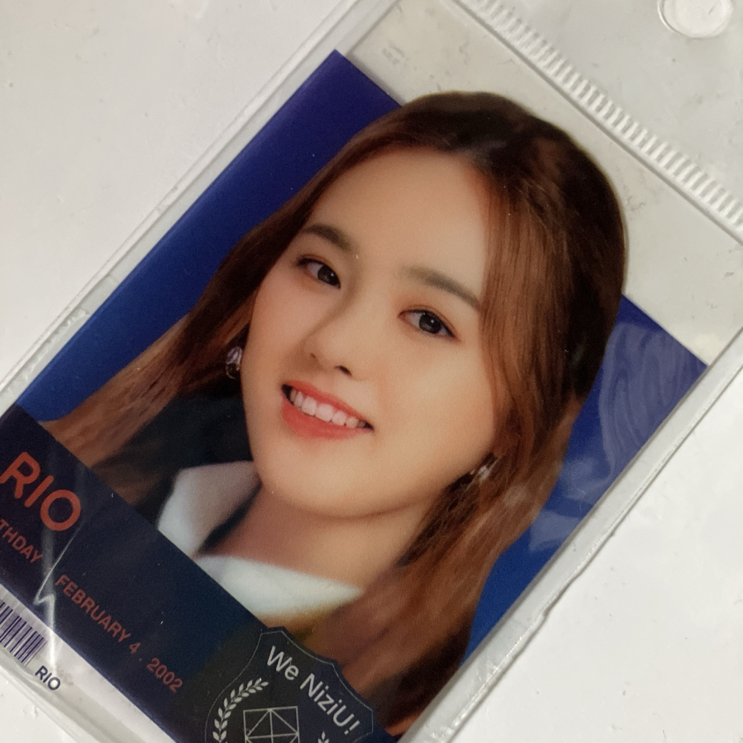 NiziU - 新品未使用2枚セット NiziU リオ クリアカード トレカ 8.5×5.5