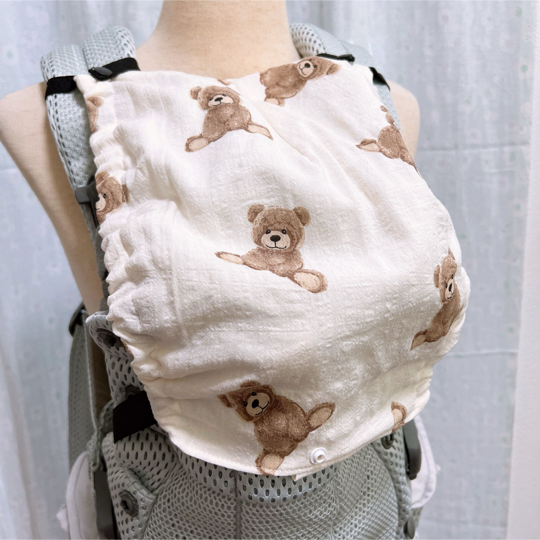 2.スワドルダブルガーゼ よだれカバー ハンドメイド エルゴ用