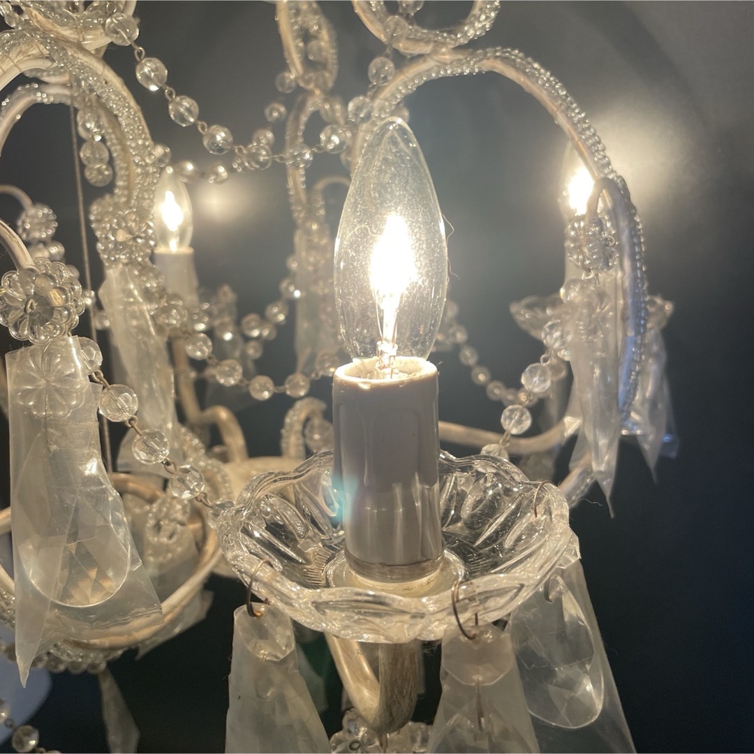 新品未使用 シャンデリア アンティーク ヴィンテージ ゴールド