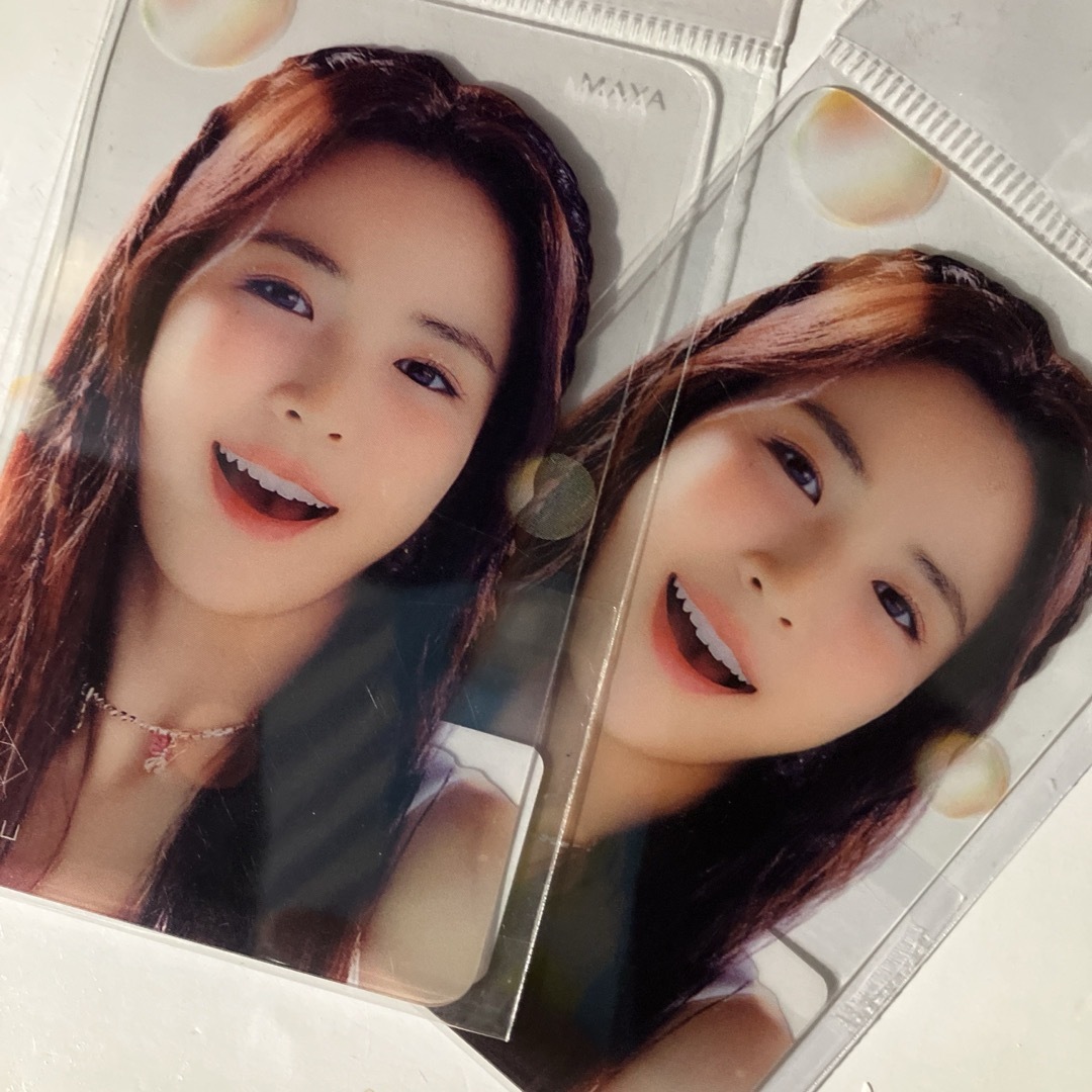 NiziU - 新品未使用2枚セット NiziU マヤ クリアカード トレカ 8.5×5.5