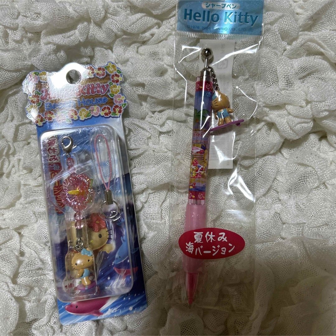激レア 】 ご当地 キティ / 夏休み / 海バージョン / 日焼け ハロー