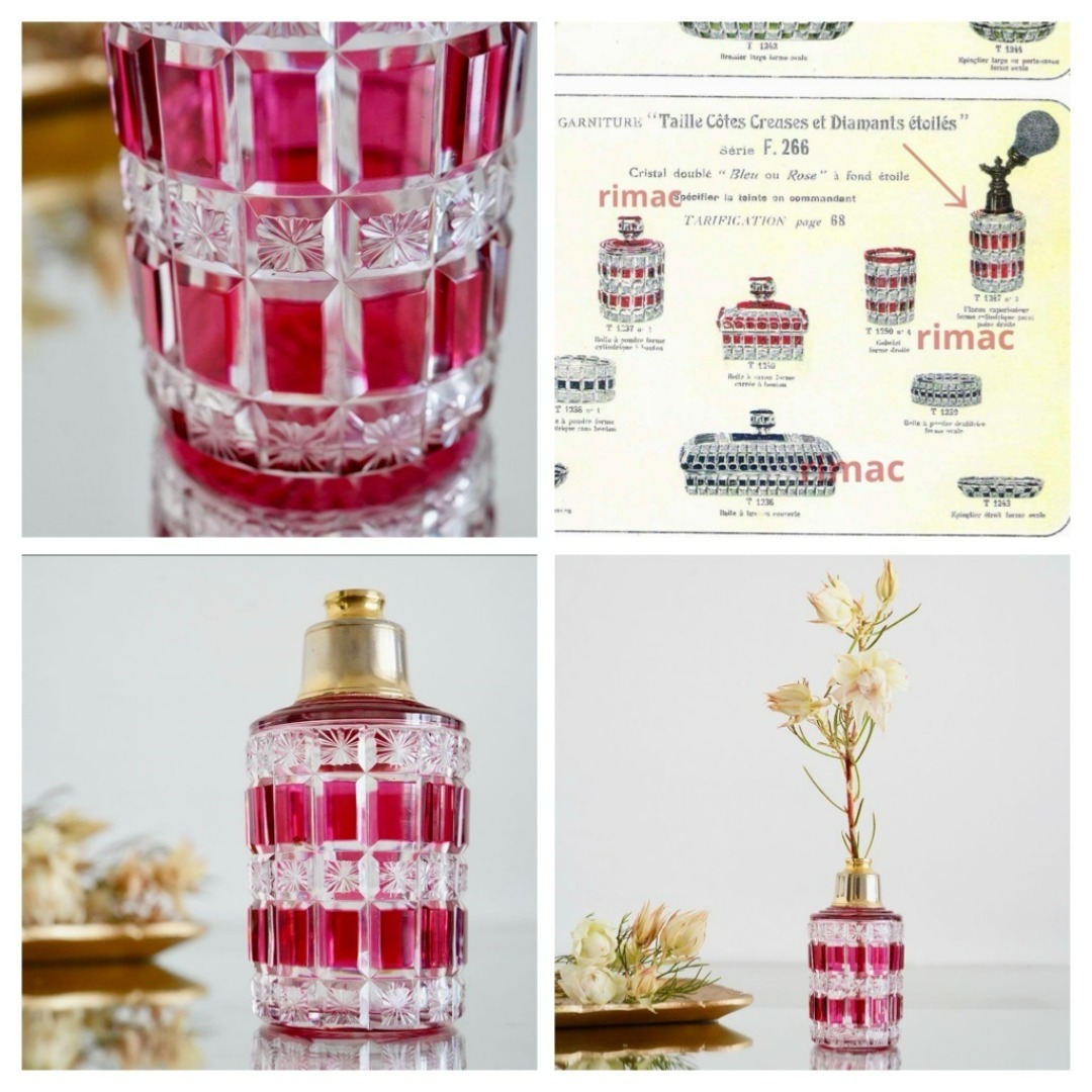 Baccarat - 金赤被せ☆オールドバカラ ディアマン エトワール 星型