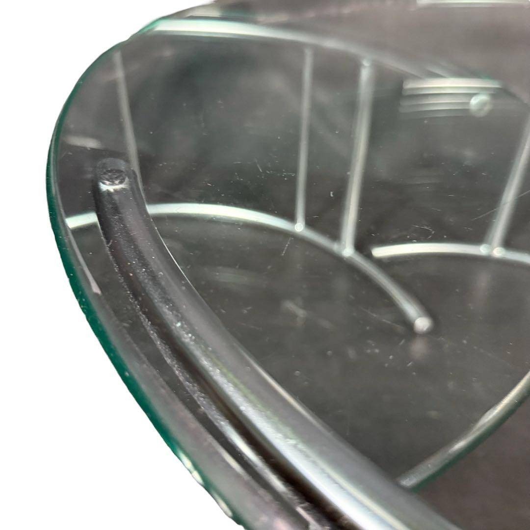 HR644 HUKLA 円形ガラスセンターテーブル 2個セット