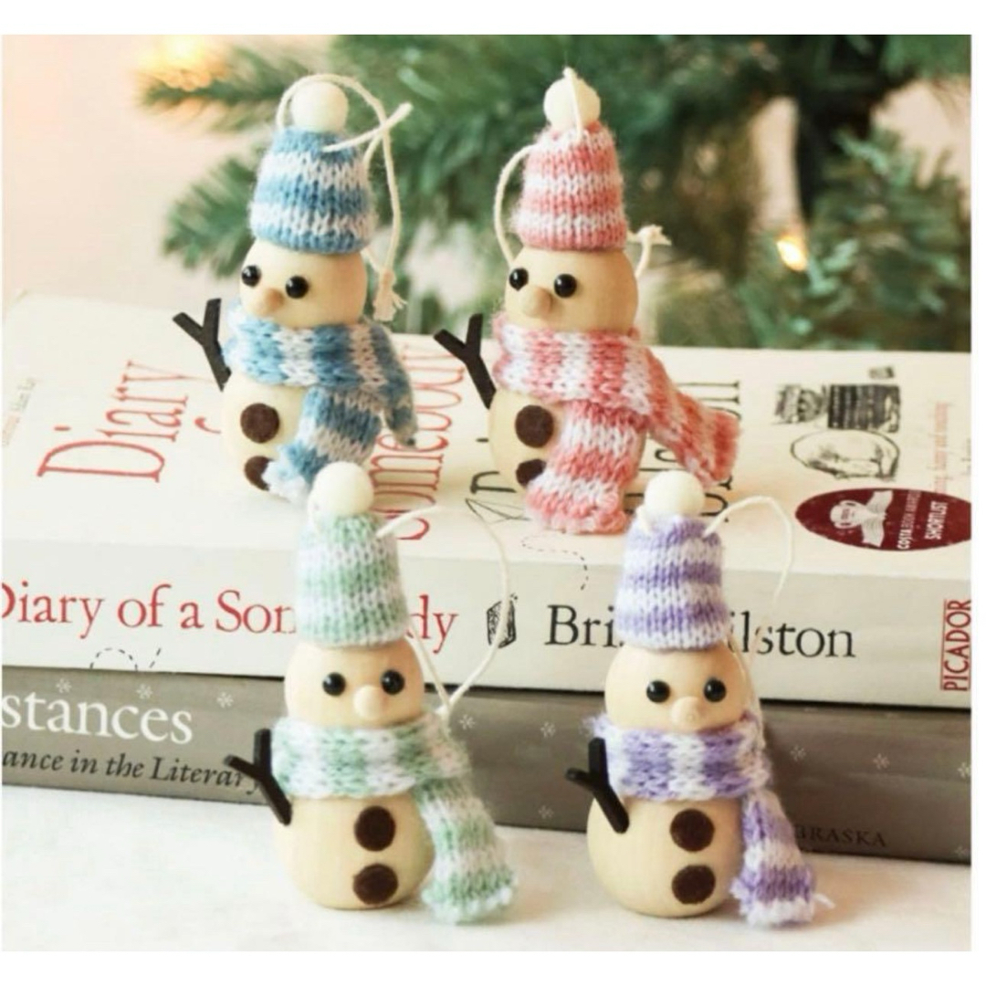 3COINS - オーナメント4個セット（スノーマン） スリーコインズ スリコ