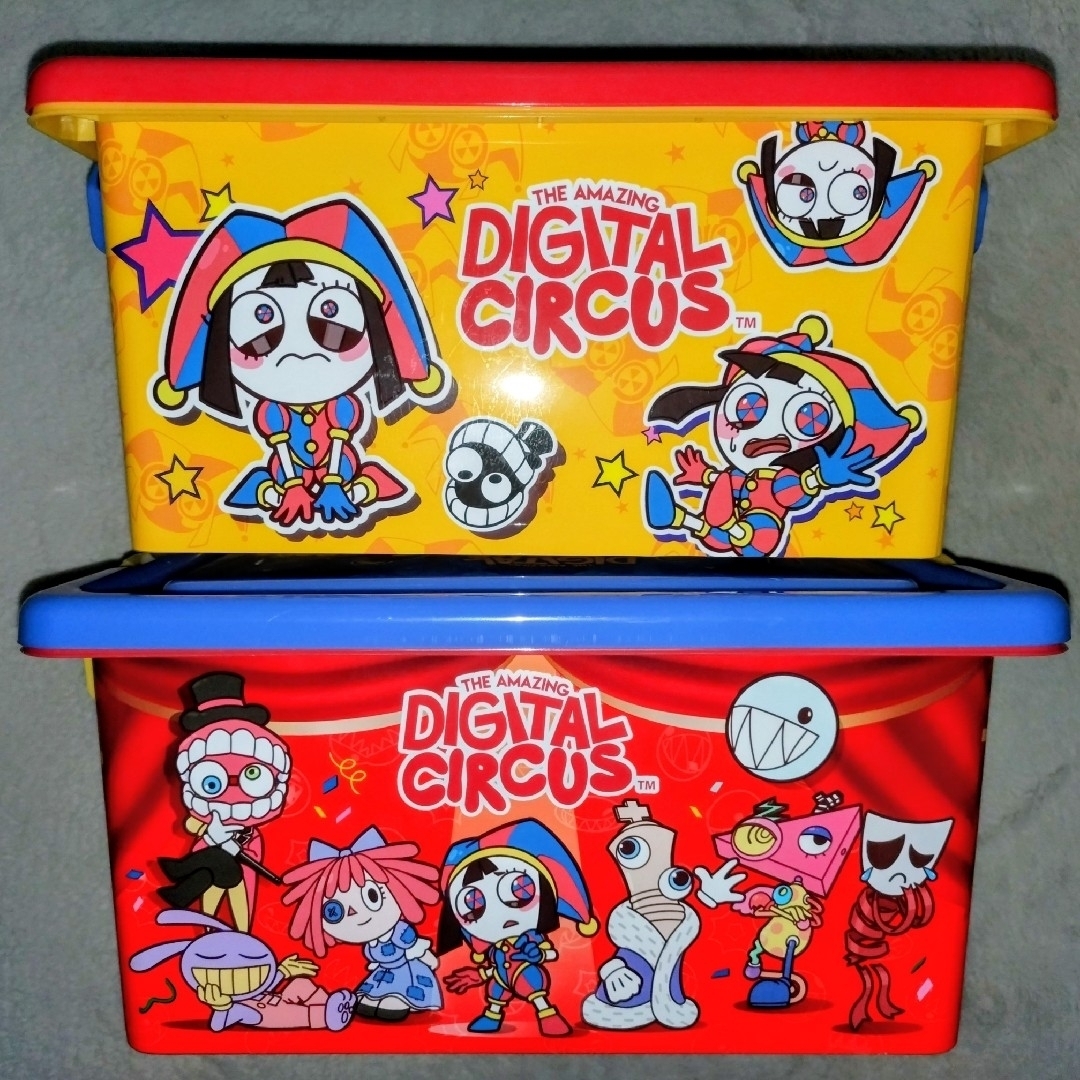 アメージングデジタルサーカスコンテナBOX 2種類4個 お菓子入りの