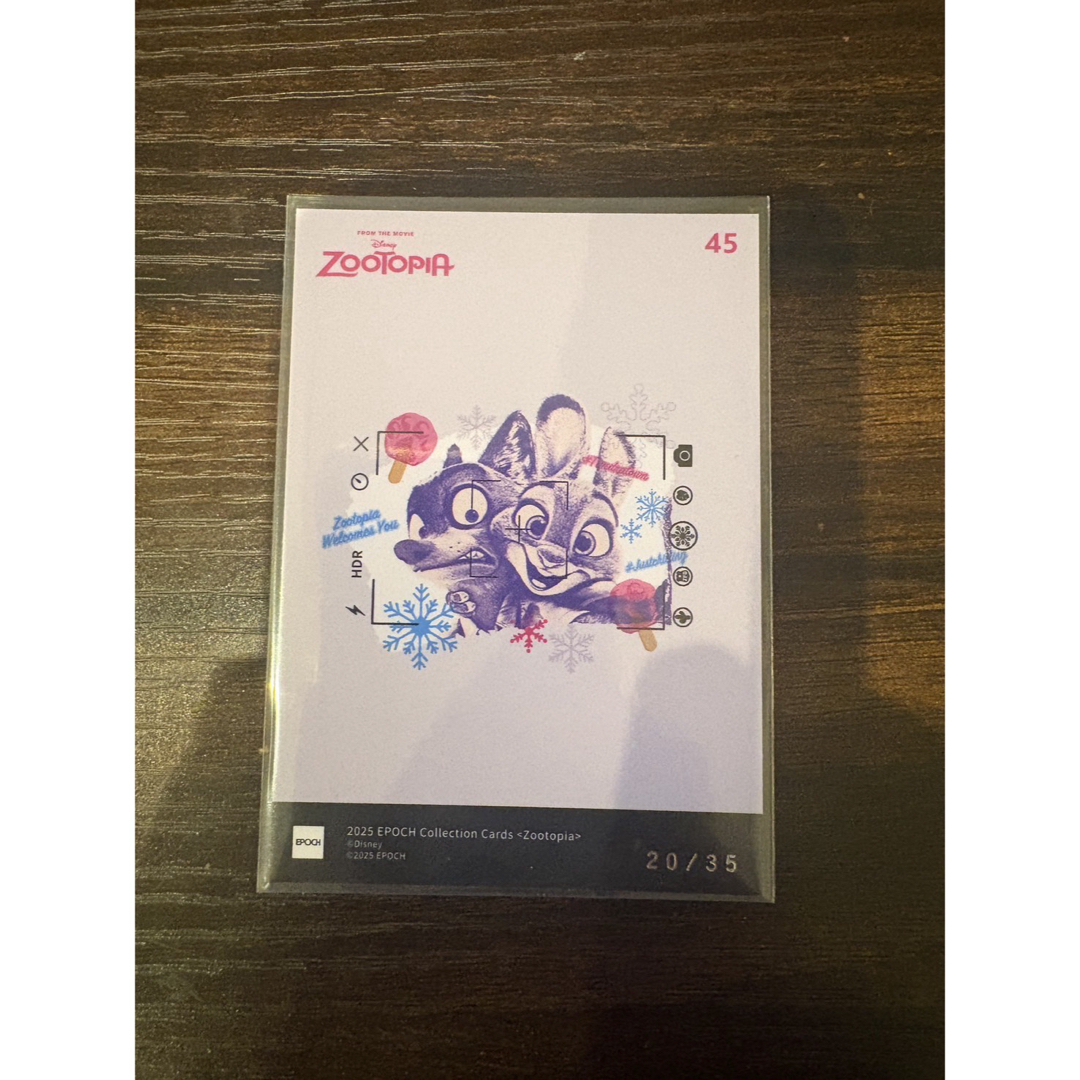 Disney - ズートピア 2025 EPOCH コレクションカードの通販 by .'s