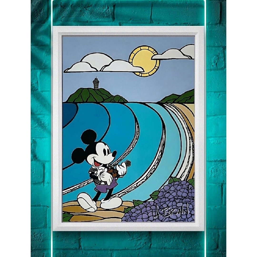 ヘザーブラウン・サーフミッキー【A4サイズ写真ポスターフレーム付き5