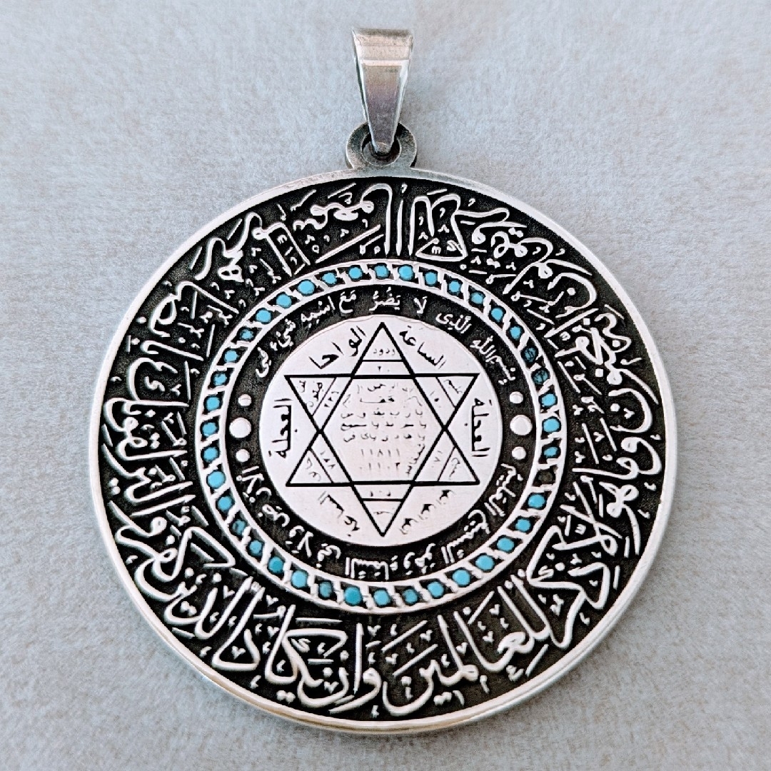 トルコ製 ハンドメイド シルバー925ペンダントトップ( キングソロモン)