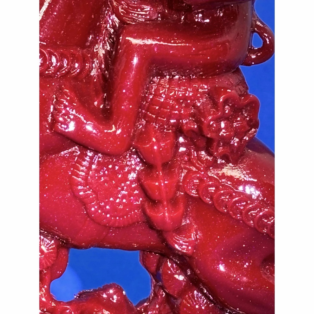 極美品 紫金砂・辰砂「馬上封侯」精雕置物 約14×10×5cm 490g5858の通販