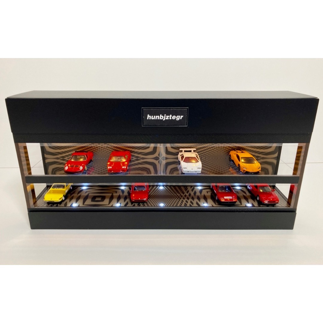 1/64展示20台可能・BRシンメトリー・2層式ディスプレーBOX/ネオ